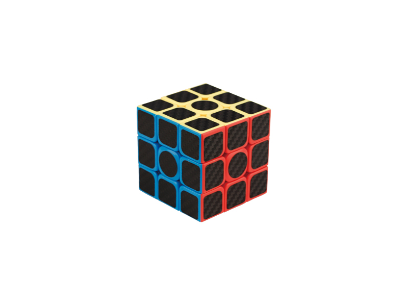 Three Solid Carbon Fiber Rubik'S Cube