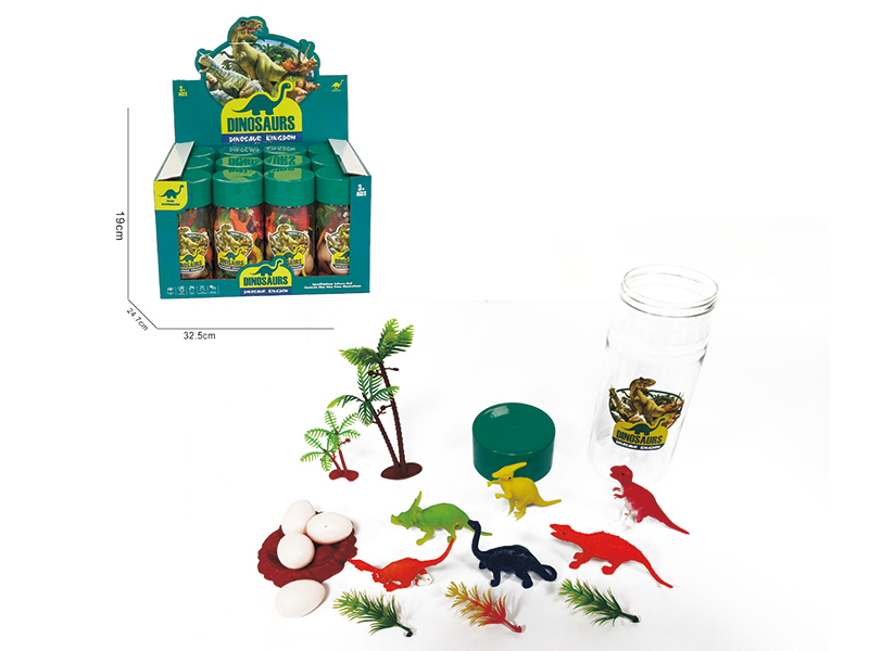 Solid Dinosaur Set 12pcs/Display Box