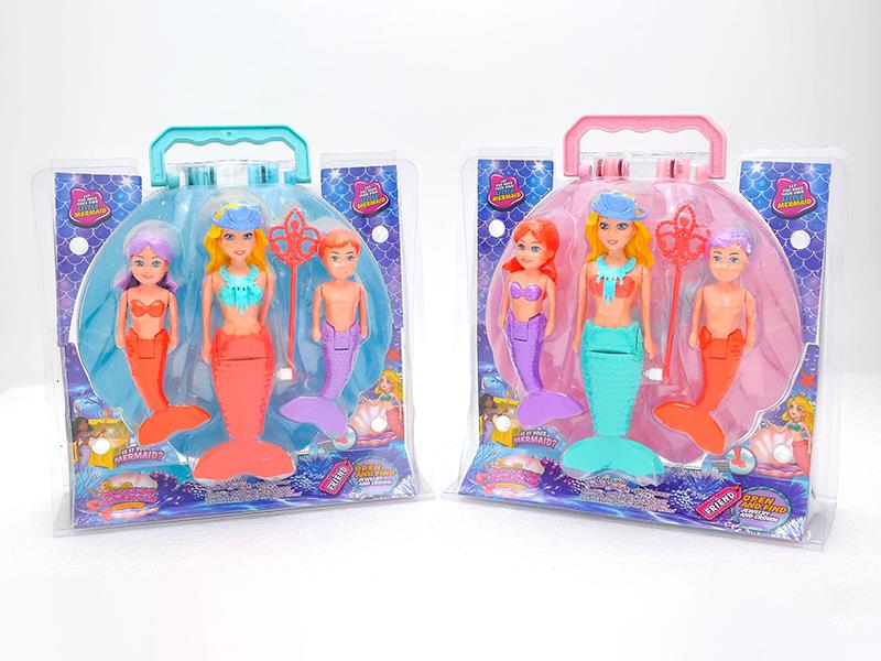 Wind Up Wag Tail Mermaid Set(7.5 Inch + 6 Inch)