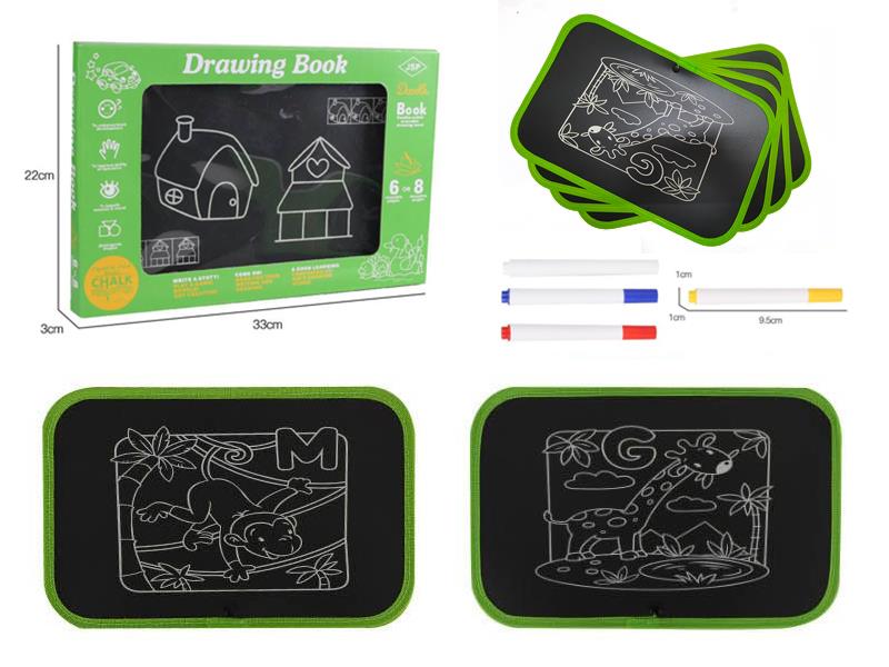 Children's Portable Rotating Graffiti Blackboard