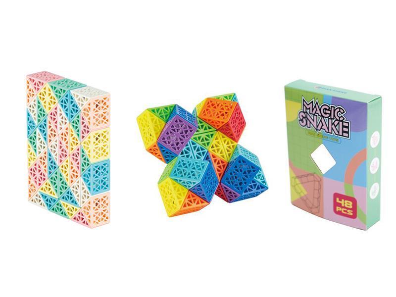 48pcs Hollow Rubik's Snake