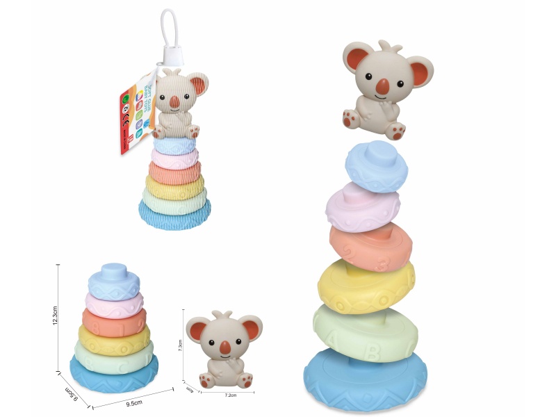 Soft Plastic Animal Stacking Toy(Koala) 7pcs
