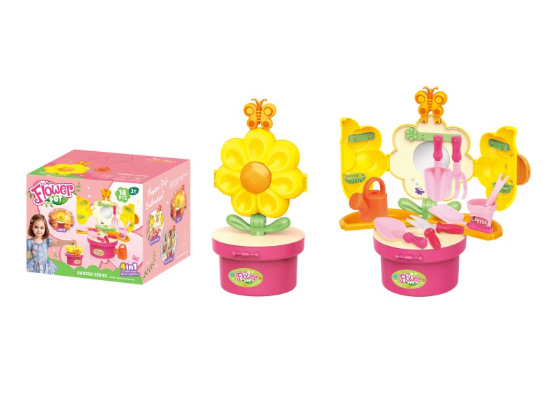 Glowing 4-In-1 Girl Gardening Sunflower