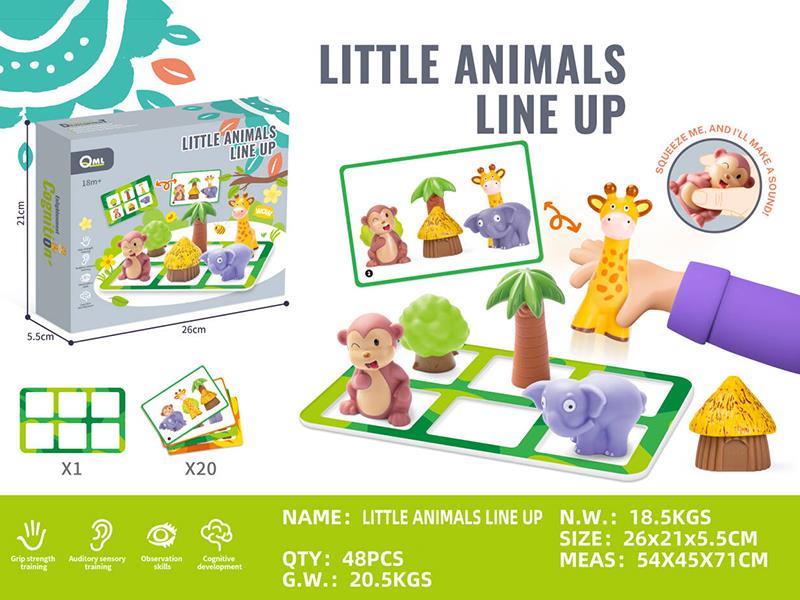 Little Animals Line Up Game