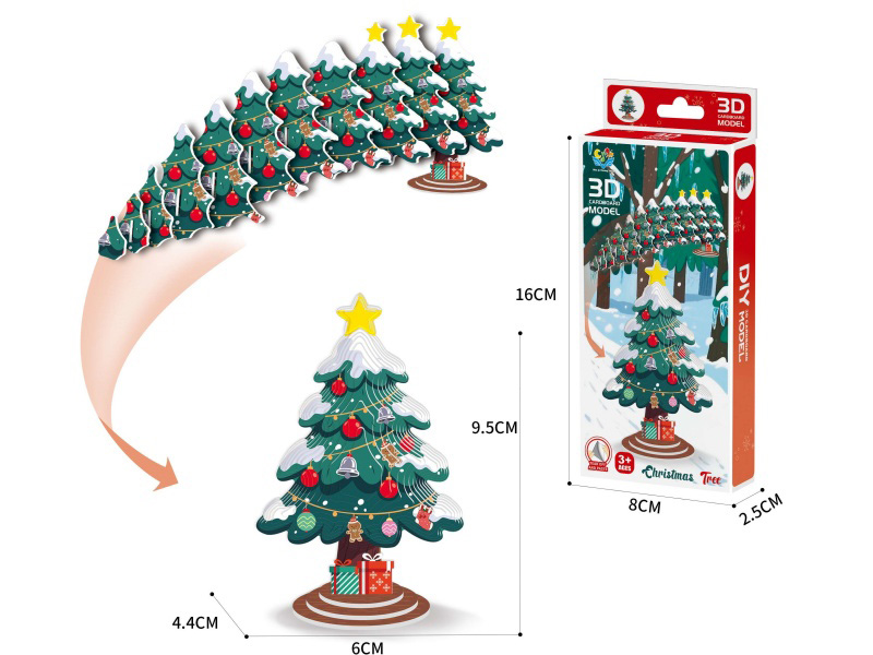 3D Animal Stereoscopic Puzzle Christmas Tree Accessories Number :27
