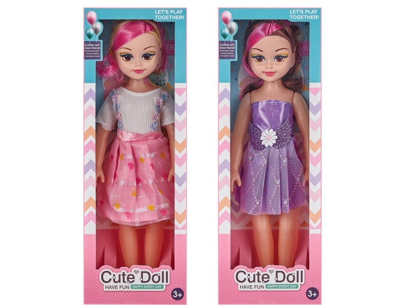 Window Box 18-Inch Hollow Music Ic Fashion Big-Eyed Girl Chubby Doll