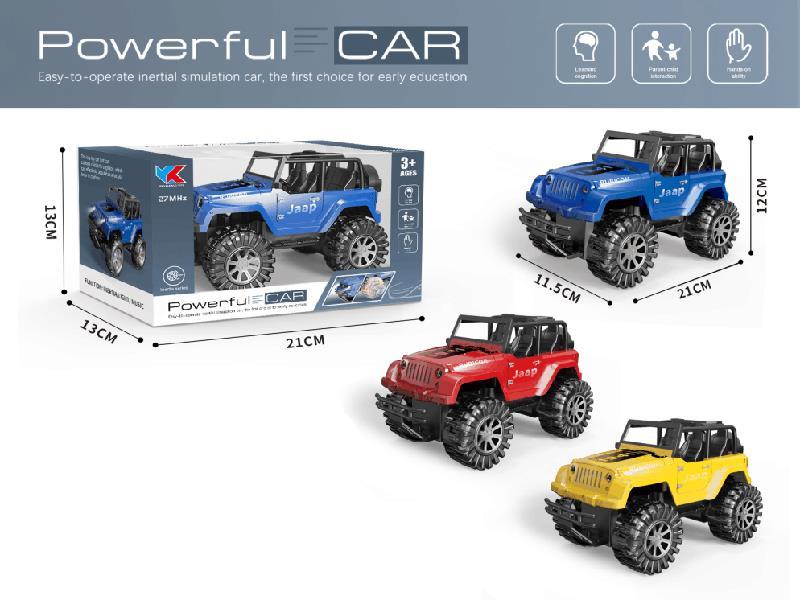 1:18 Friction Jeep Car