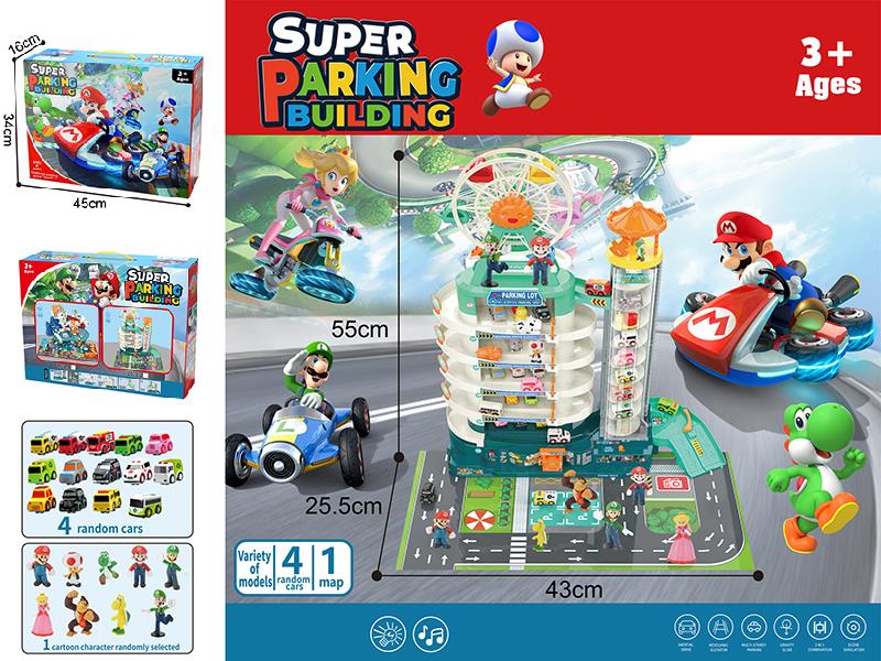 Super Mario Parking Lot Track Toy