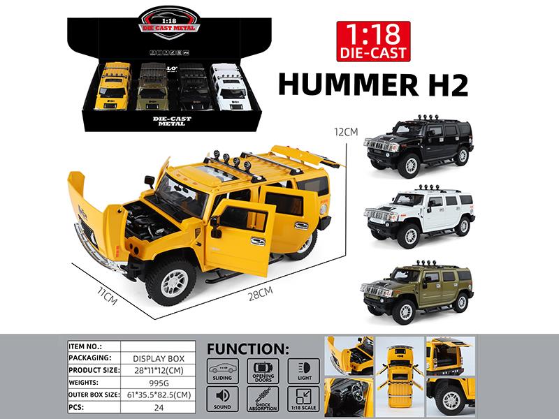 1:18 Hummer H2 Alloy Car Model