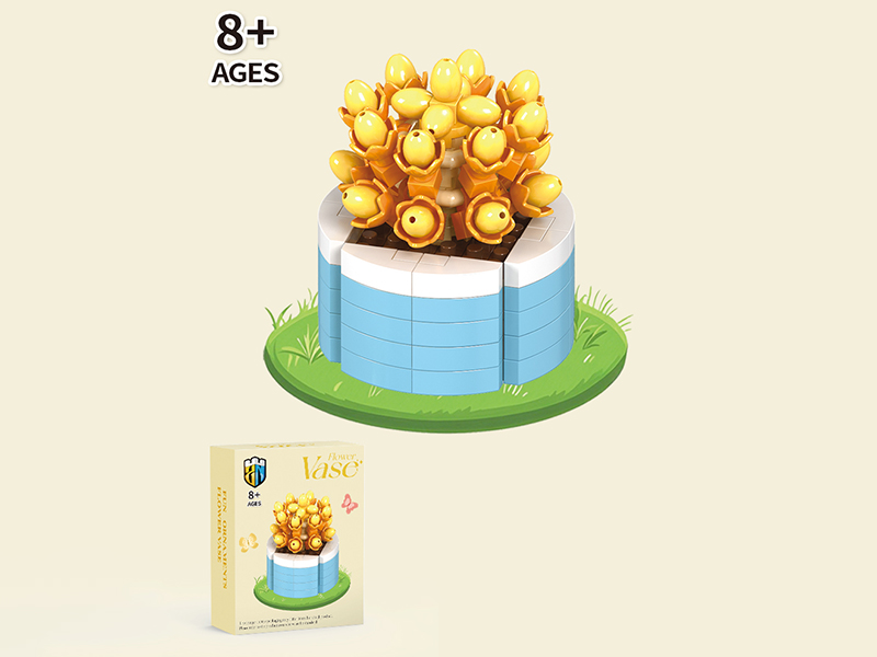 Winter Jasmine Building Block Flower Potted Plant Series 320PCS