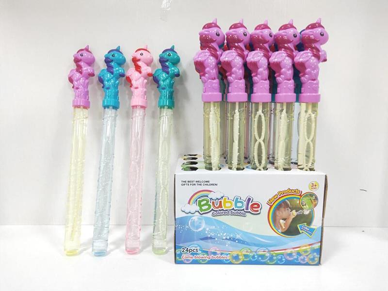 Spray-Painted Unicorn Bubble Stick