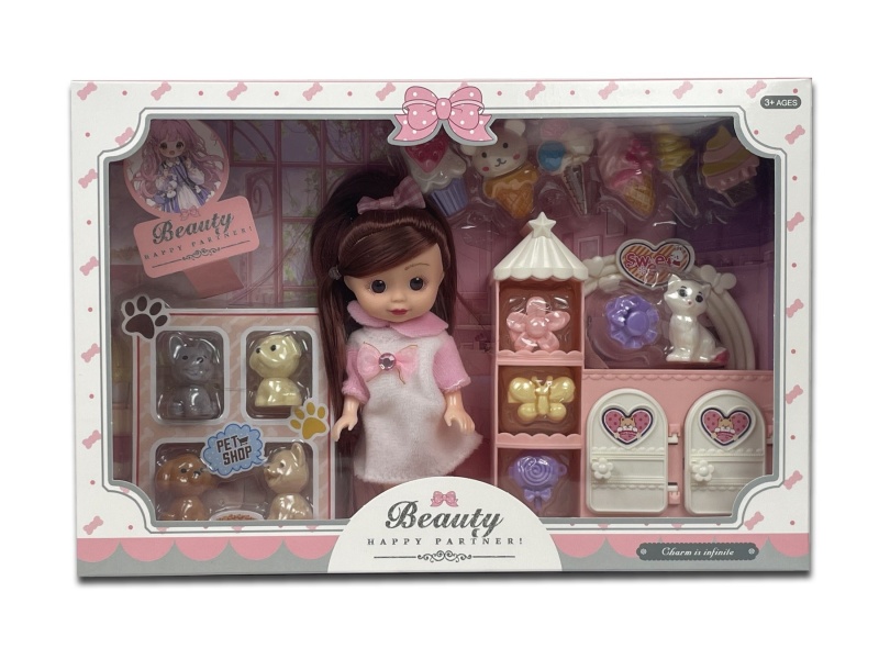 A 6-Inch Girl Playing House