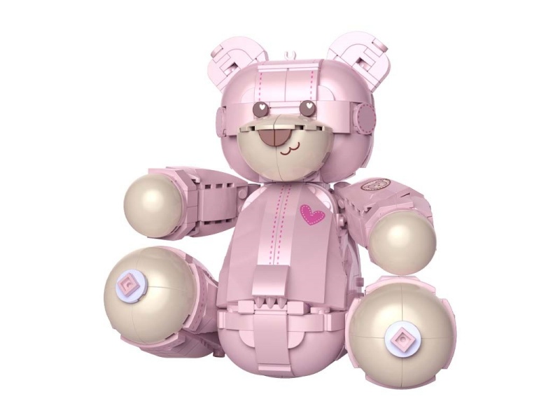 Building Blocks: Teddy Pink Bear