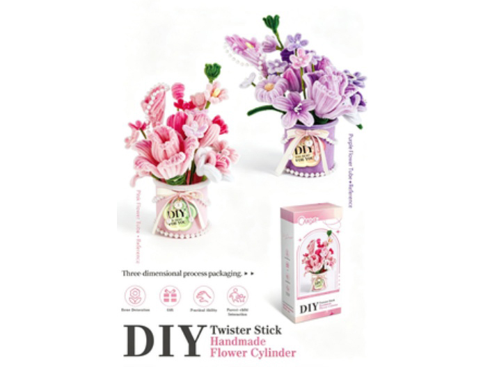 Diy Twisty Stick Handmade Flower Tube