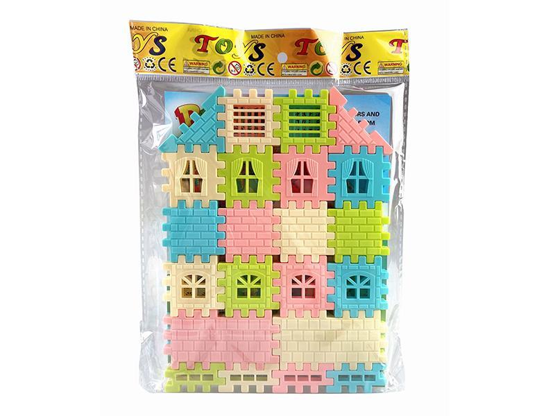 44pcs Building Blocks House
