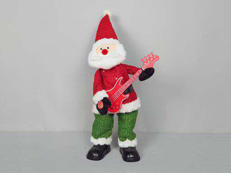Singing And Rocking Santa Play Guita