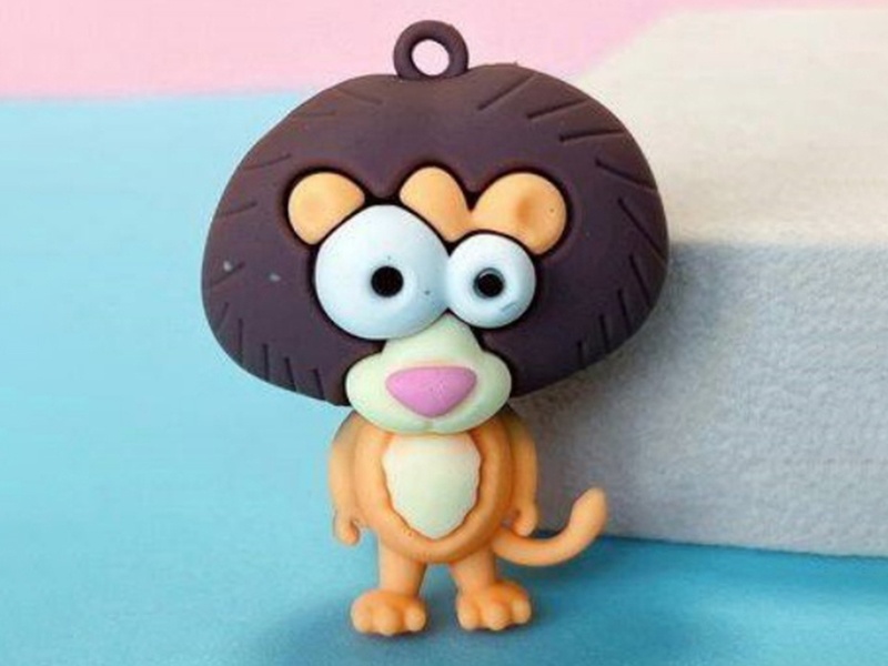Keychain: Eye-Popping Lion