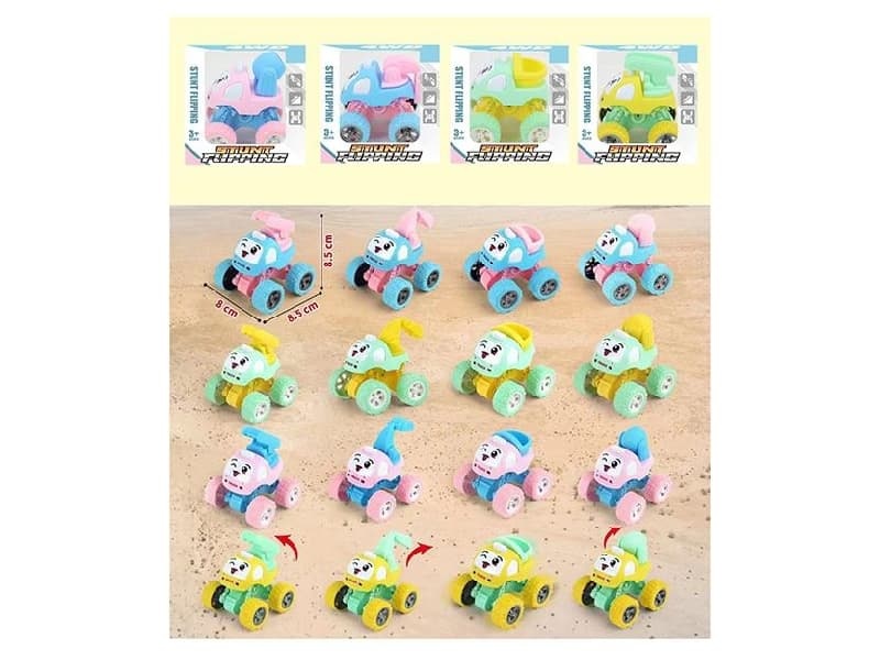 Double Friction Cartoon Engineering Car