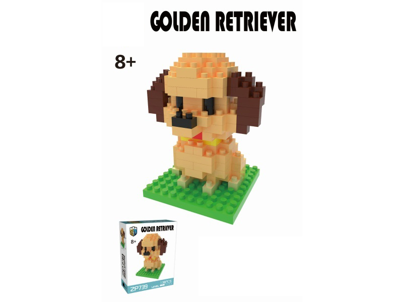 Golden Retriever Building Blocks Dog Series 138 PCS