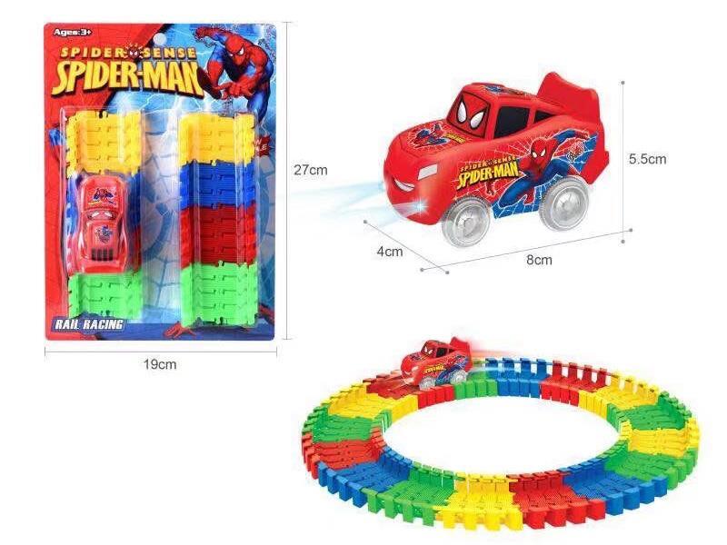 Spider-Man Rail Train With Light