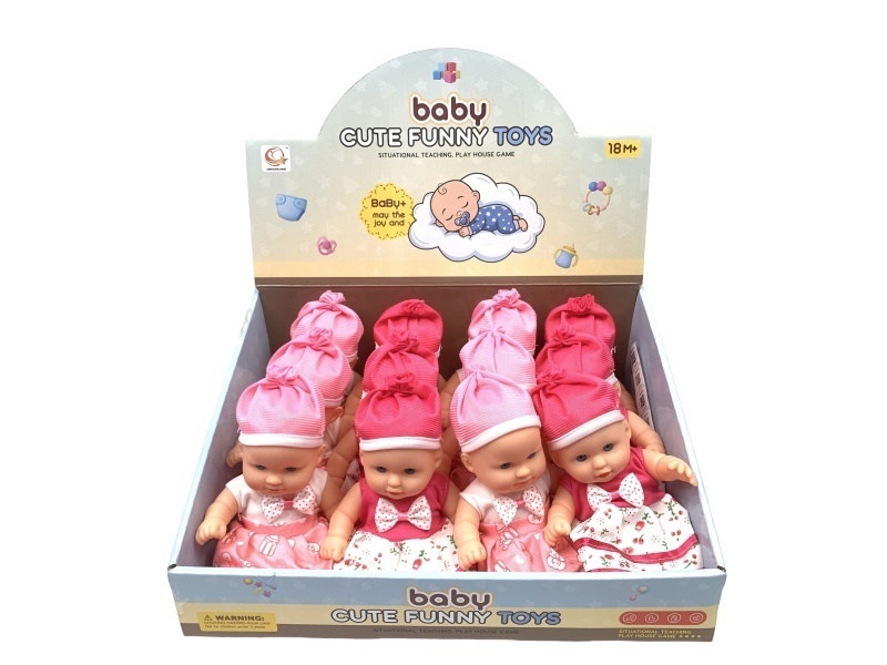 8-Inch Vinyl Toy Dolls, 12 Pieces Per Display Box