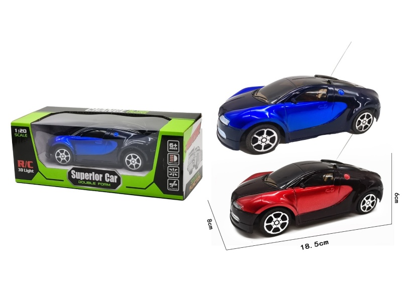 The Two-Way Bugatti Remote Control Car Has Lights But Does Not Include Electricity