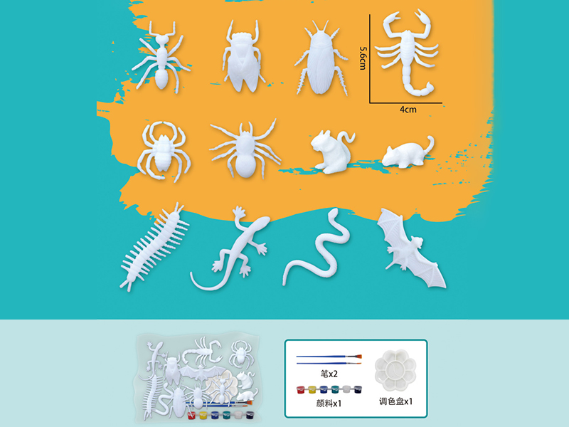 DIY Color Painting Insect Animals Set