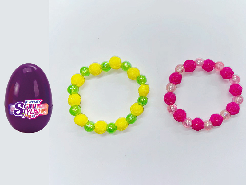 Eggshell + Beaded Bracelet