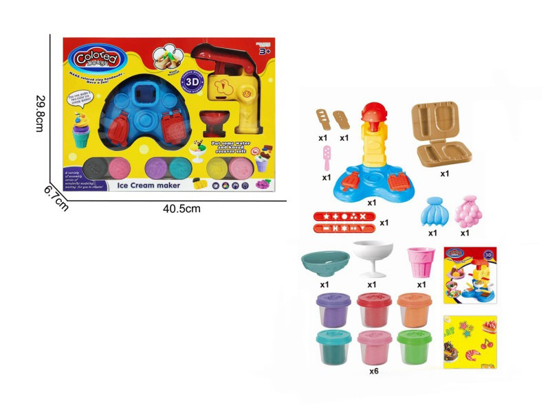 Ice Cream Machine Clay Set