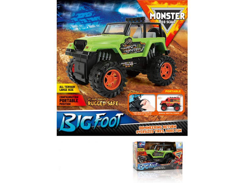 1:10 Hot Wheels Dinosaur Jeep Inertia Car