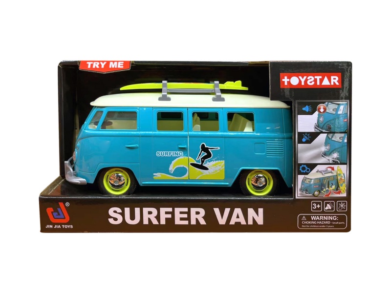 1:14 Surf Retro Van (Sound, Lighting, Door Opening, Multi-Functional)