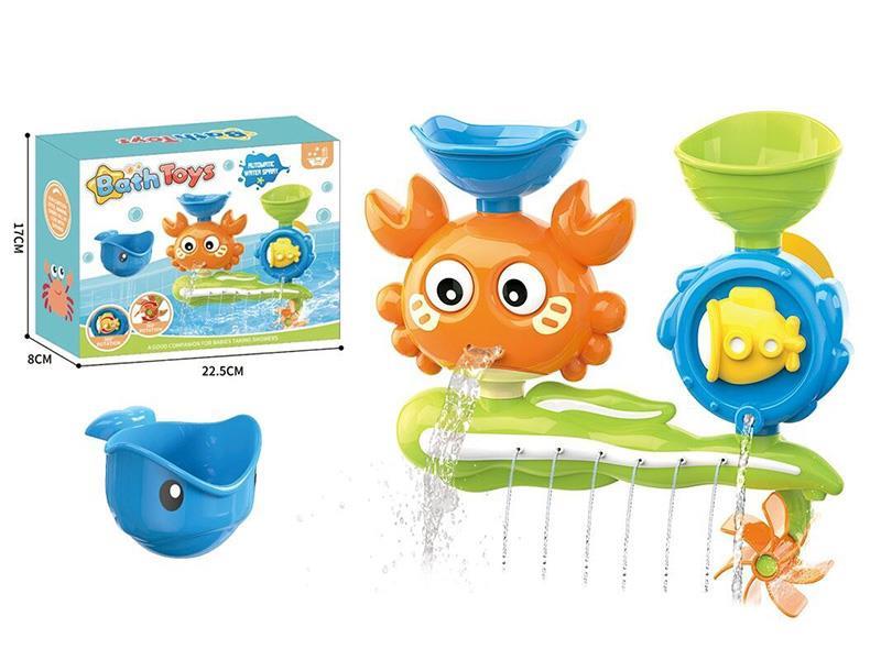 Water-Spraying Crab Spin Fun (Yellow)