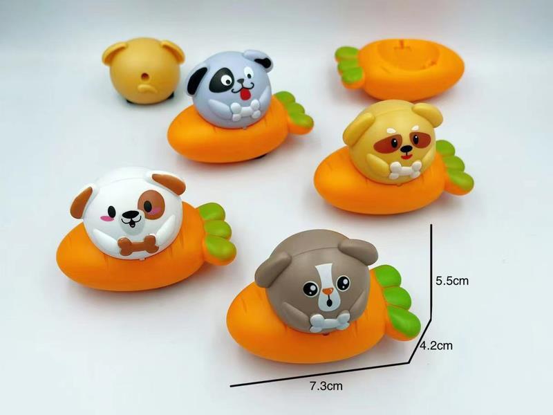 Dog Radish Pull Back Car