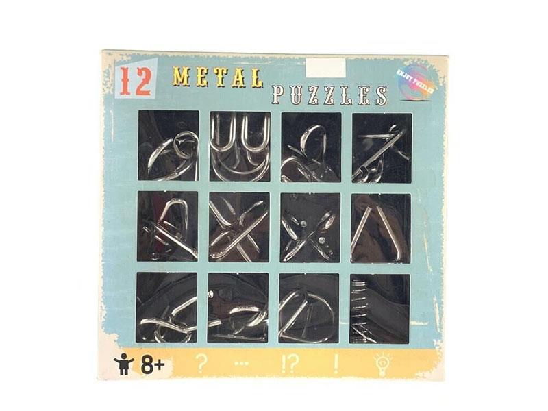 12pcs Metsl Puzzles