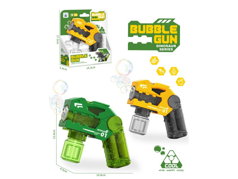 Electric Light Mecha Dinosaur Bubble Gun