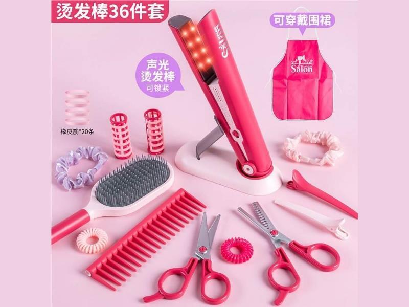 A 36-Piece Set Of Curling Irons For Playing House