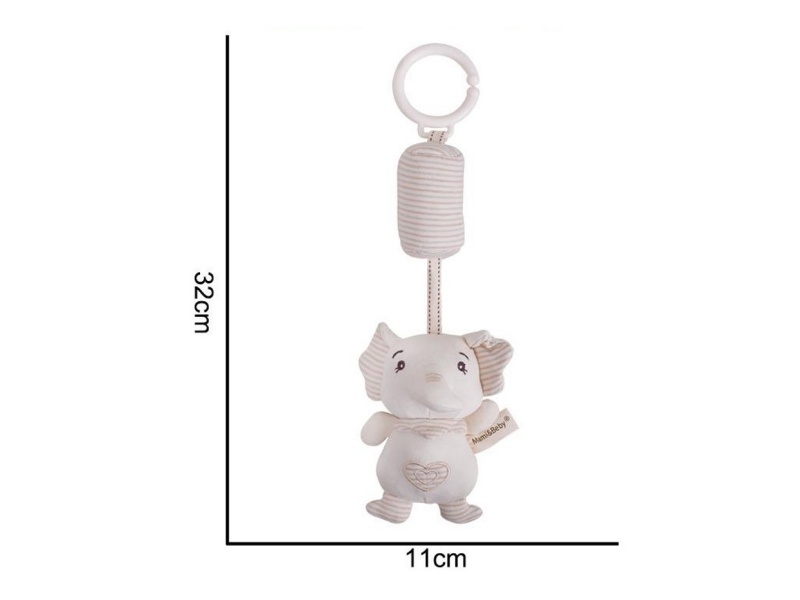 Plush Wind Chime Elephant Pendant Baby Comfort Plush Animal Toy