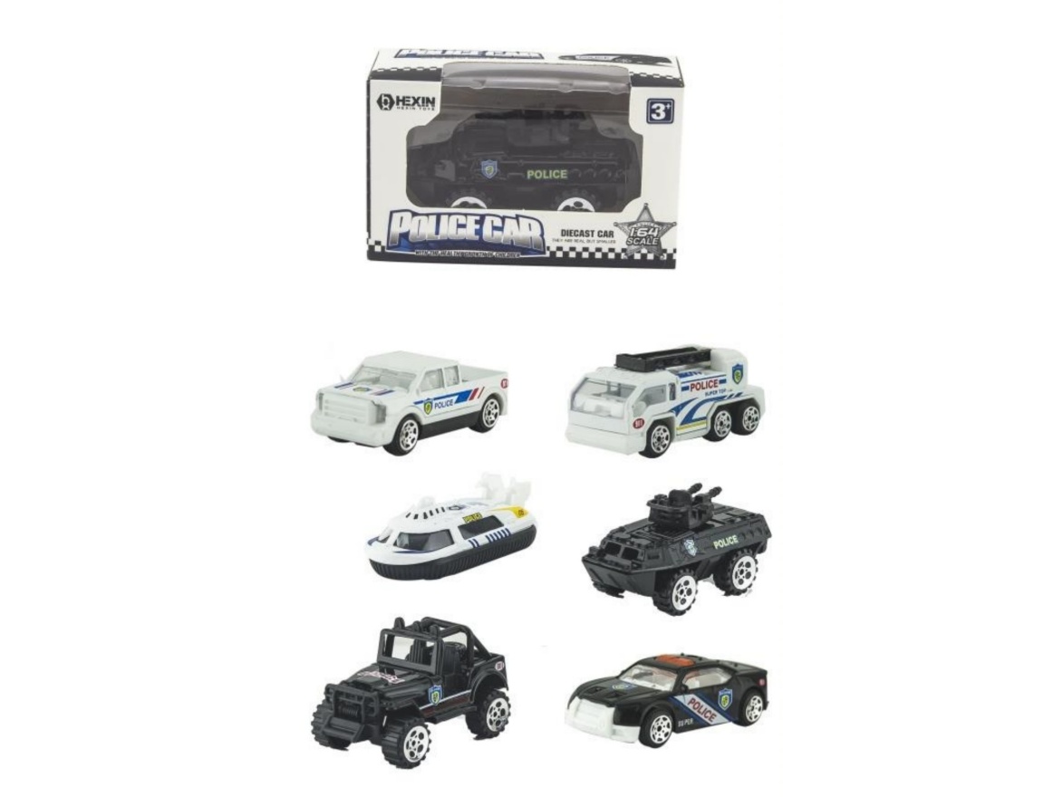 Alloy Taxi Police Car