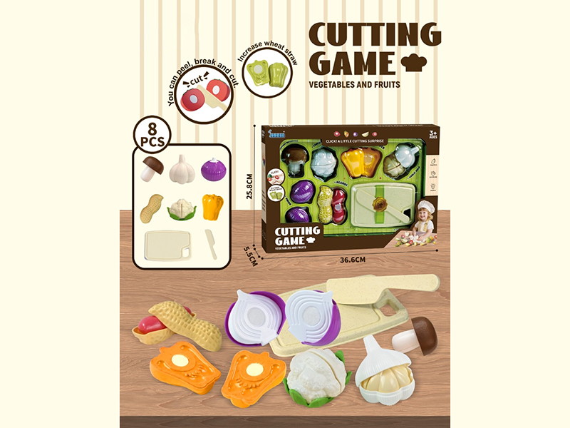 Peel And Slice 8 Pieces Of Fruits