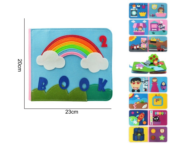 Montessori Early Childhood Education And Intelligence - Felt Rainbow 2 Busy Book