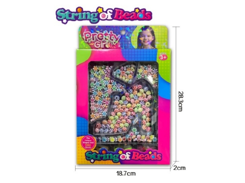 High Heels Acrylic Beads Set