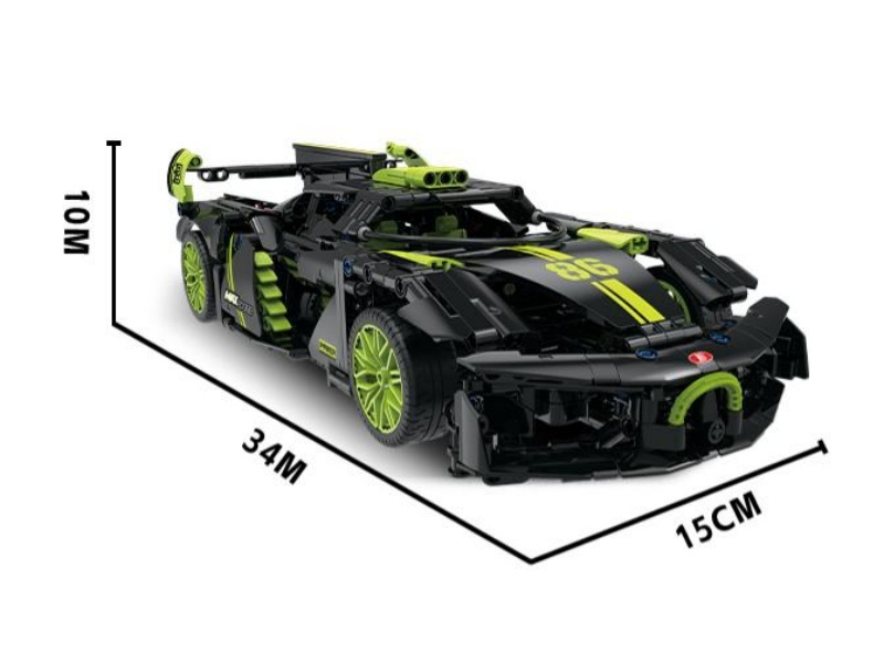 Building Blocks: 1:14 Technology Supercar Series - Bugatti 910 Pieces