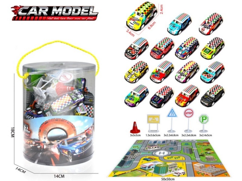 Pull Back Iron Off-Road Vehicles Set