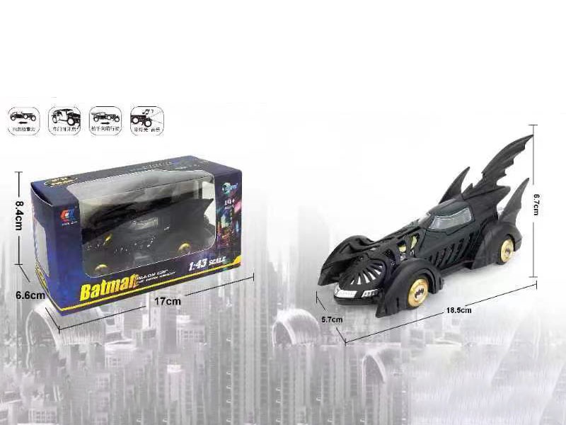 1:43 Batman Powertrain Sound And Light Alloy Car