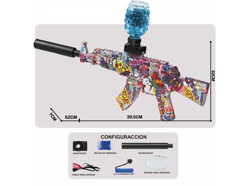 Weapon Toy Electric Water Bullet Gun - Ak Hand-Automatic Integrated,3.7V Lithium Battery