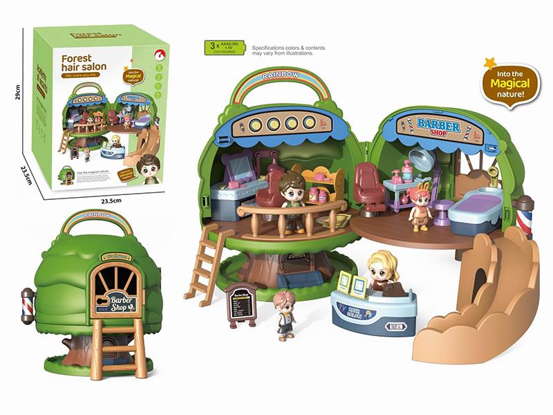 Music Forest Hair Salon Mini Scene Play Kits