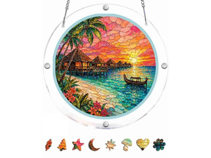 7.4-Inch Acrylic Jigsaw Puzzle