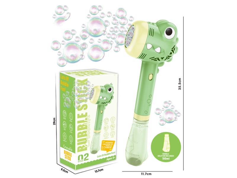 B/O Crocodile Bubble Stick Bubble Machine With Light And Music