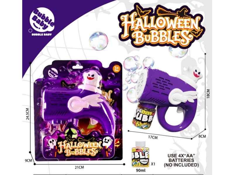Ghost U-Shaped Bubble Gun With Light
