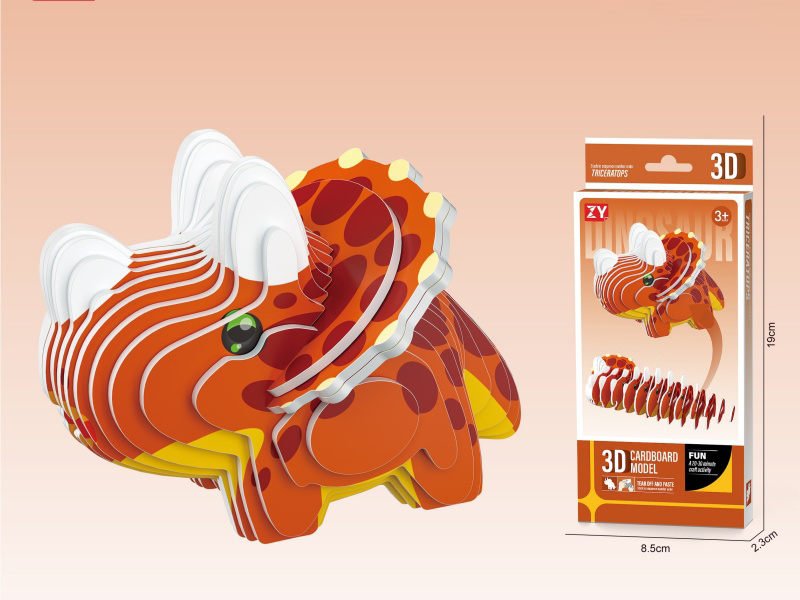 Diy3D Triceratops Jigsaw Puzzle